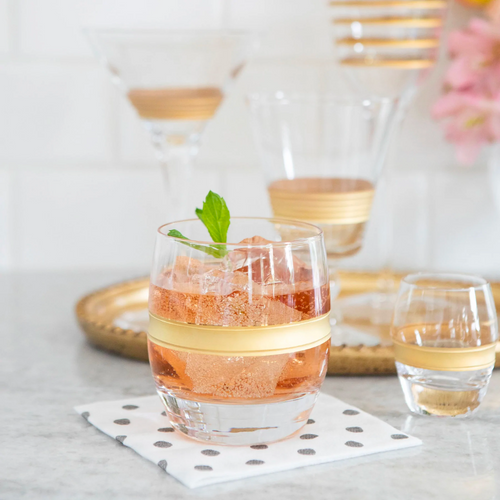 Vietri Raffaello Gold Drinkware Vietri Raffaello Gold Drinkware